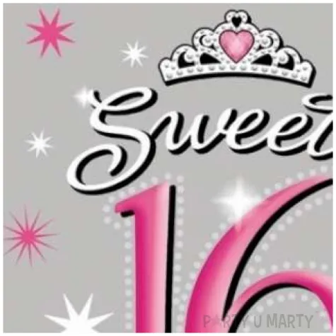 serwetki 33 cm 16 sweet 16 szt