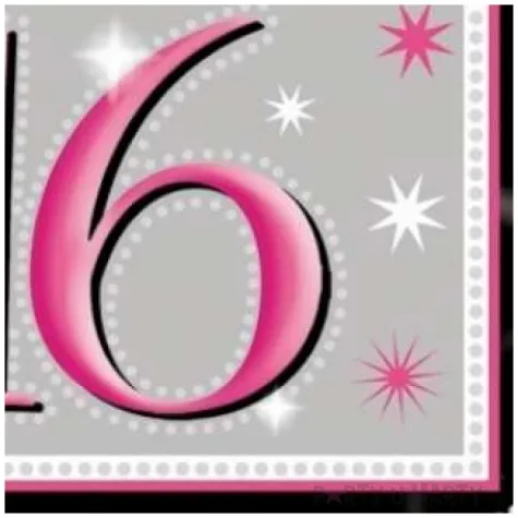 serwetki 33 cm 16 sweet 16 szt