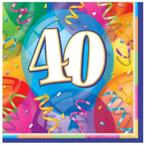 serwetki 33 cm 40 baloniki unique 16 szt