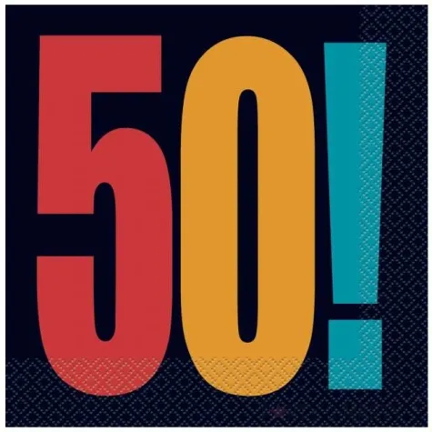 serwetki 33 cm 50 unique czarne 16 szt