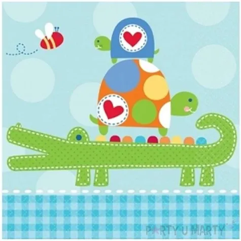 serwetki 33 cm ahoy baby blue 16 szt