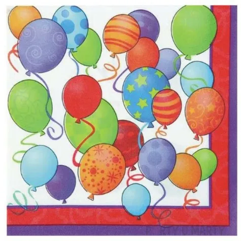 serwetki 33 cm baloniki unique 16 szt