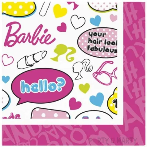 serwetki 33 cm barbie fab girl 20 szt