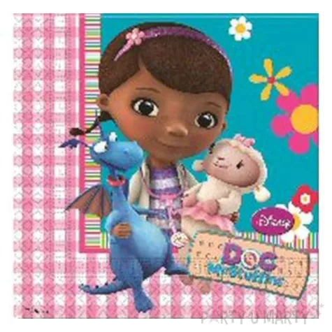 serwetki 33 cm doc mcstuffins doktor doska 20 szt