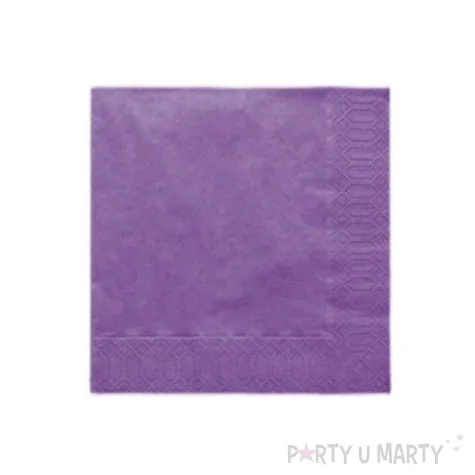 serwetki 33 cm gladkie fioletowe 20 szt