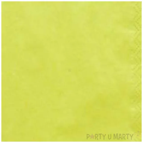 serwetki 33 cm gladkie kiwi 20 szt