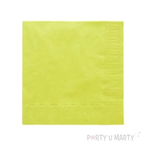 serwetki 33 cm gladkie kiwi 20 szt