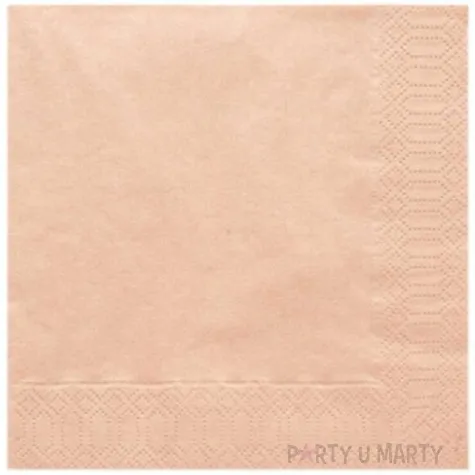 serwetki 33 cm gladkie lososiowe 20 szt