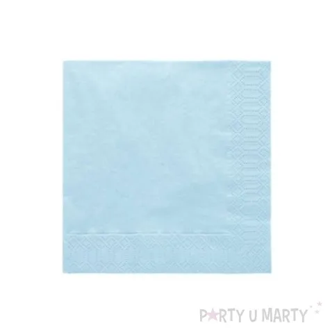 serwetki 33 cm gladkie mietowe jasne 20 szt