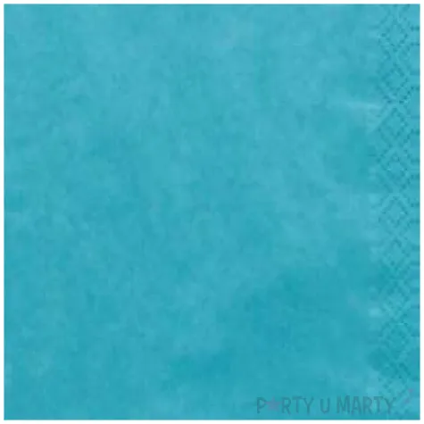 serwetki 33 cm gladkie turkusowe 20 szt