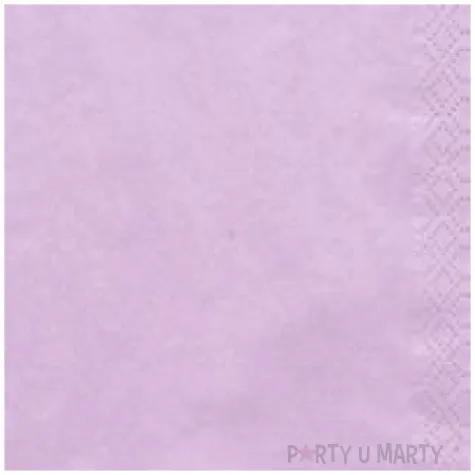 serwetki 33 cm gladkie wrzosowe jasne 20 szt