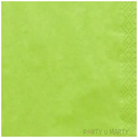 serwetki 33 cm gladkie zielone jasne 20 szt