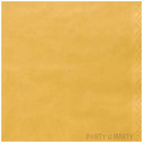 serwetki 33 cm gladkie zlote 20 szt