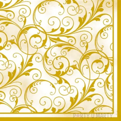 serwetki 33 cm gold art kremowe 20 szt