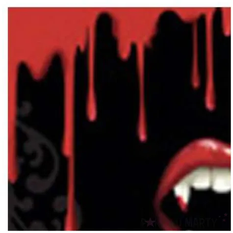 serwetki 33 cm halloween wampir 16 szt