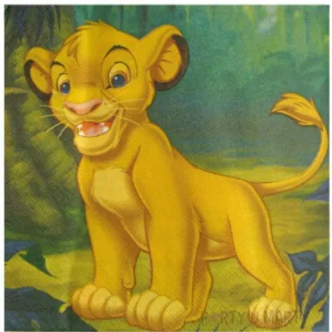 serwetki 33 cm krol lew 20 szt