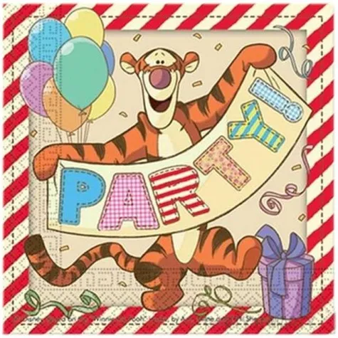 serwetki 33 cm kubus puchatek tygrysek 20 szt