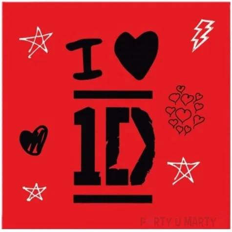 serwetki 33 cm one direction 16 szt