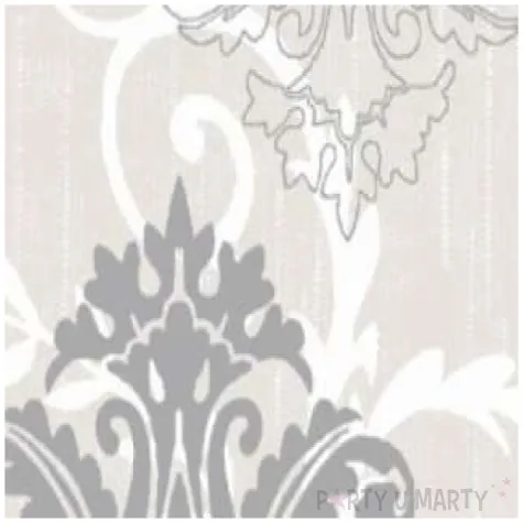 serwetki 33 cm pompadour szare 20 szt