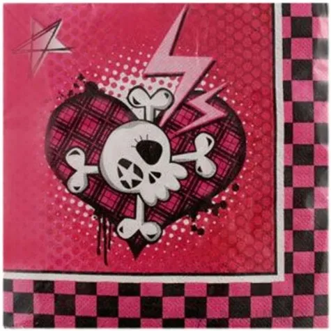 serwetki 33 cm rockowe piratki 20 szt