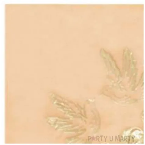 serwetki 33 cm slub lososiowe obraczki 20 szt