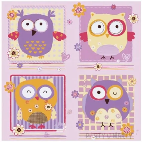 serwetki 33 cm sowy 20 szt