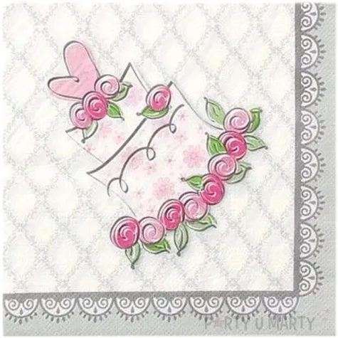 serwetki 33 cm tort weselny 20 szt