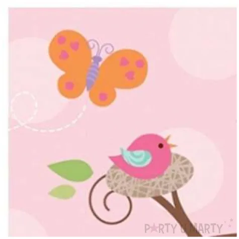 serwetki 33 cm tweet baby girl 16 szt