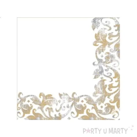 serwetki 40 cm festiva white 50 szt