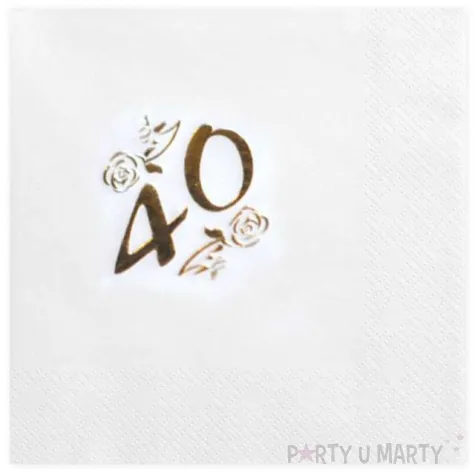 serwetki 40 white gold gajo 20 szt