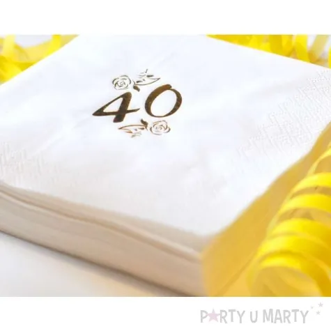 serwetki 40 white gold gajo 20 szt