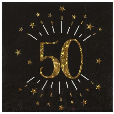 serwetki 50 urodziny santex 33 cm 10 szt