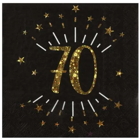 serwetki 70 urodziny santex 33 cm 10 szt