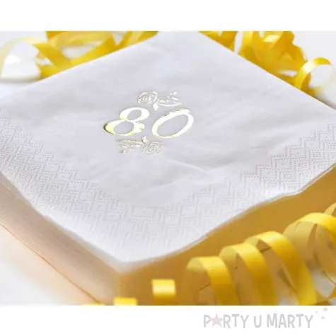 serwetki 80 white gold gajo 20 szt