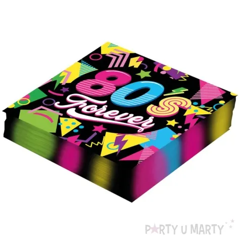 serwetki 80s forever lata 80 guirca 33 cm 20 szt
