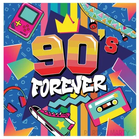 serwetki 90s forever lata 90 guirca 33 cm 20 szt