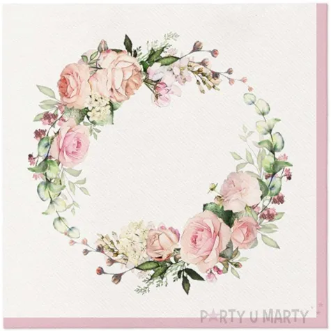 serwetki airlaid delikatne kwiaty paw 40 cm 50 szt