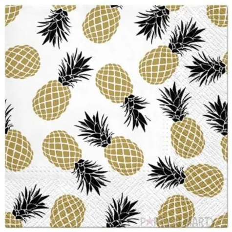 serwetki ananas biale paw 33 cm 16 szt