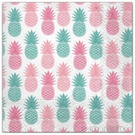 serwetki ananasy maki 33 cm 20 szt