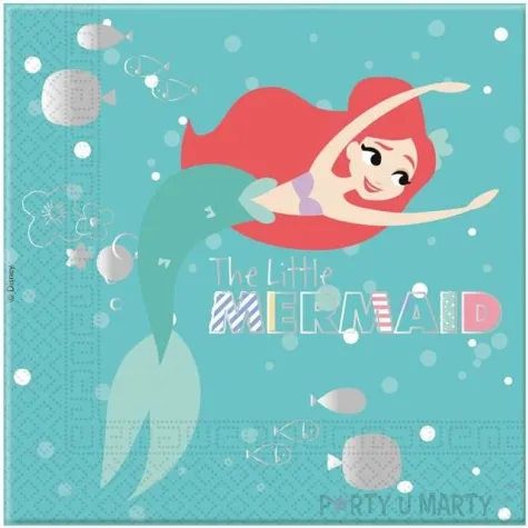 serwetki arielka mala syrenka procos 33 cm 20 szt