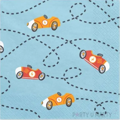 serwetki autka blekitne partydeco 33 cm 12 szt