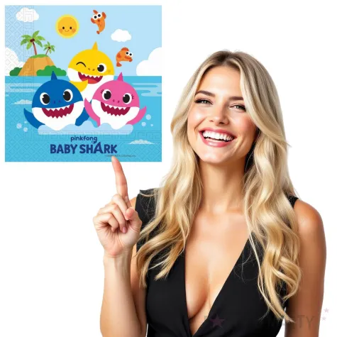 serwetki baby shark procos 33 cm 20 szt