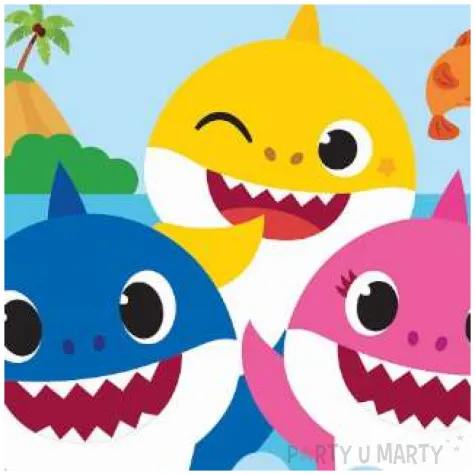 serwetki baby shark procos 33 cm 20 szt