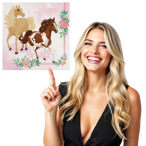 serwetki bajkowy konik amscan 33 cm 20 szt