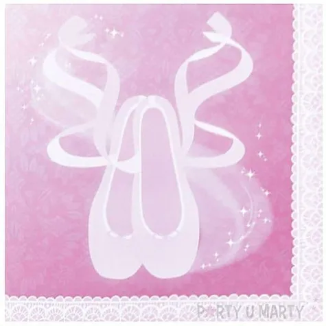 serwetki balet amscan 33 cm 20 szt