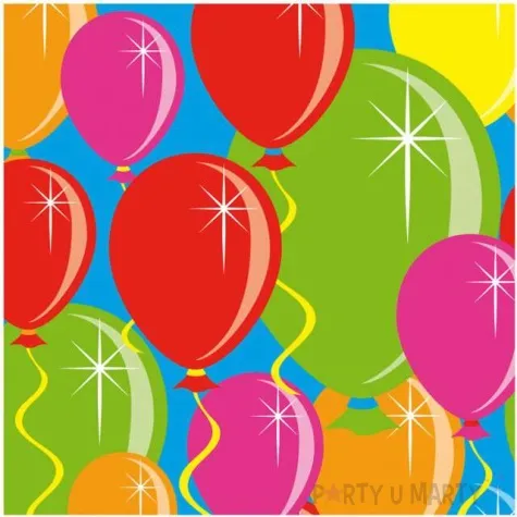 serwetki balony mix folat 25 cm 20 szt