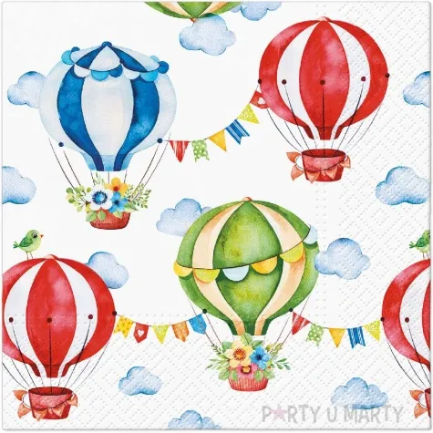 serwetki balony uroczy cyrk paw 33 cm 20 szt