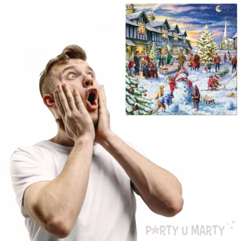 serwetki balwan boze narodzenie paw 33 cm 20 szt