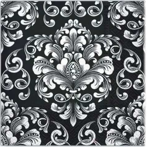 serwetki beautiful moments black paw 33 cm 20 szt