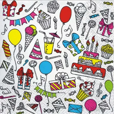 serwetki birthday party paw 33 cm 20 szt